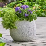 Better Homes and Gardens 13 inch Resin Moon Planter Luna Planter - Durable Weather-Resistant Pot - Image 4