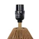 Mainstays 12.75" Rope Mini Lamp, Brown, 5.75 x 6.5 x 6.5" Lamp Shade - Image 2