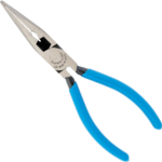 Channellock Long Nose Pliers 326 - Side Cutter, Rust Resistant - 6 In, Blue