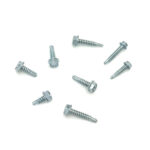 Hyper Tough Zinc Plated Steel Self Drilling Screw Set with Clear Case, 180 Piece - Image 3