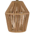 Mainstays 12.75" Rope Mini Lamp, Brown, 5.75 x 6.5 x 6.5" Lamp Shade - Image 4