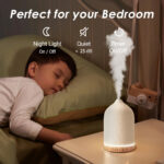 DAYBETTER Essential Oil Diffuser, Mother's Day Gifts 250ML Ceramic Aroma Humidifiers with 7 Colors Lights, 3 Mist Mode and Waterless Auto Shut-Off for Large Room Car - Image 5