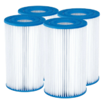 Bluescape Type A/C Pool Filter Cartridge 4-Pack, White, Adults