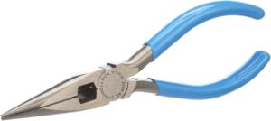 Channellock Long Nose Pliers 326 - Side Cutter, Rust Resistant - 6 In, Blue - Image 6