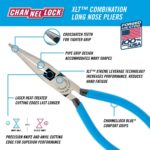 Channellock Long Nose Pliers 326 - Side Cutter, Rust Resistant - 6 In, Blue - Image 3