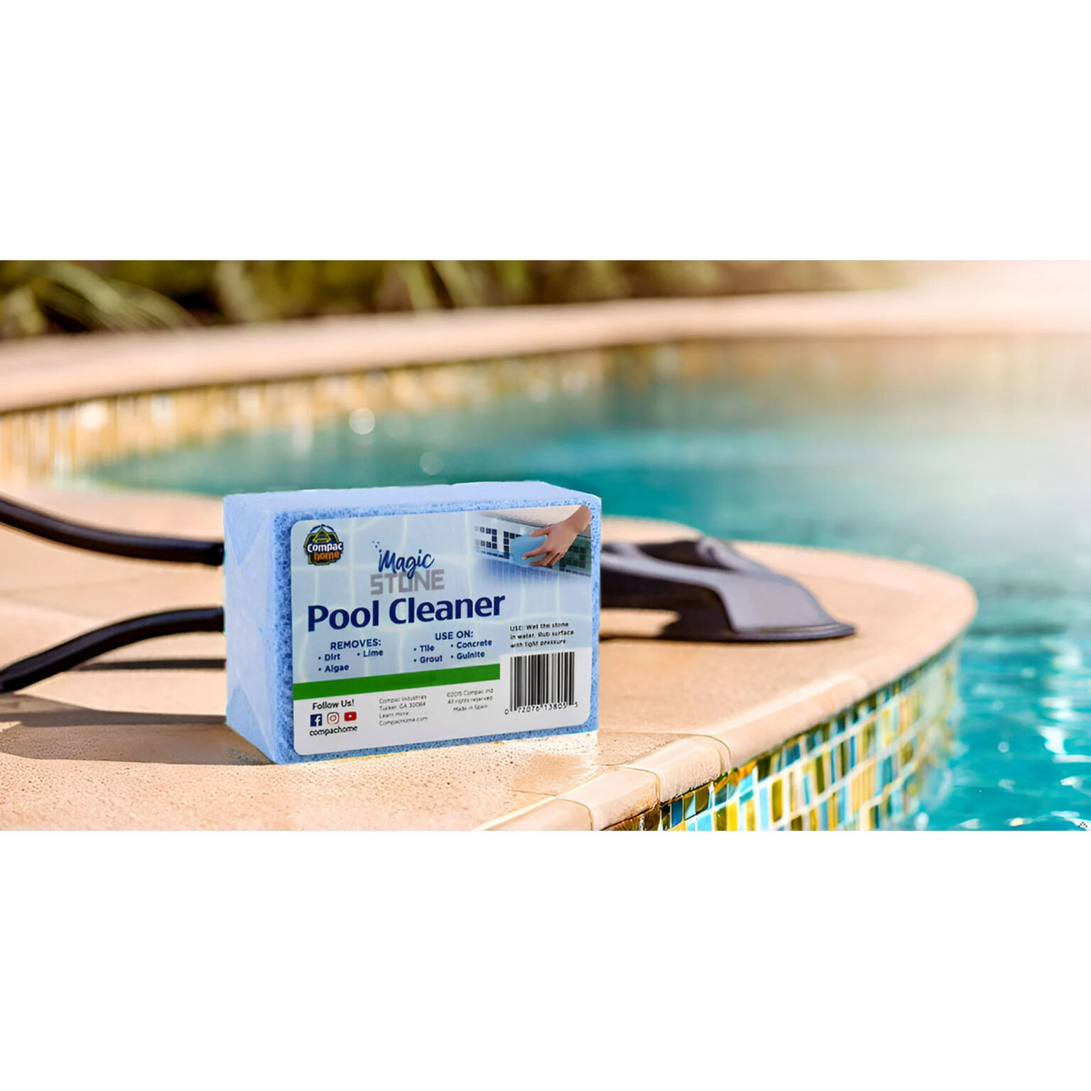 Compac Home Magic Stone Pool Cleaner for In-Ground Pools – Removes Dirt ...