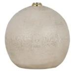 Mainstays 12.75 Inch White Ball Table Lamp with White Linen Shade - Image 2