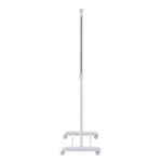 Mainstays Adjustable Metal Rolling Garment Clothes Rack, Chrome & White - Image 5